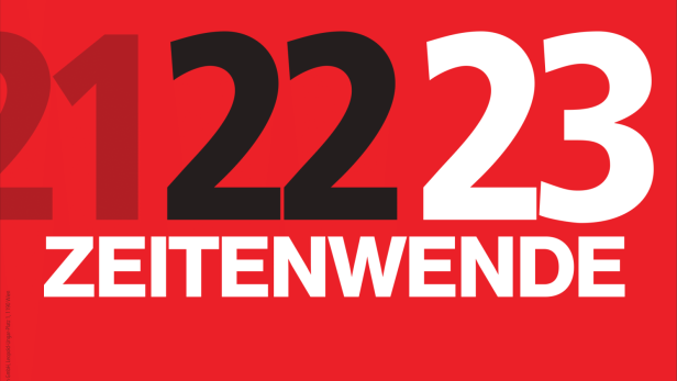 Das Cover des Nachrichtenmagazins Profil zeigt die Jahreszahlen 2021, 2022 und 2023 und das Wort „Zeitenwende“.
