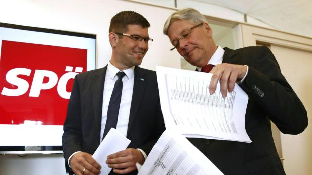 ÖVP-Kärnten-Chef Martin Gruber und Landeshauptmann Peter Kaiser (SPÖ)