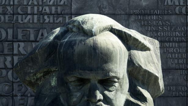 Das Karl-Marx-Monument in Chemnitz , 03.08.2022