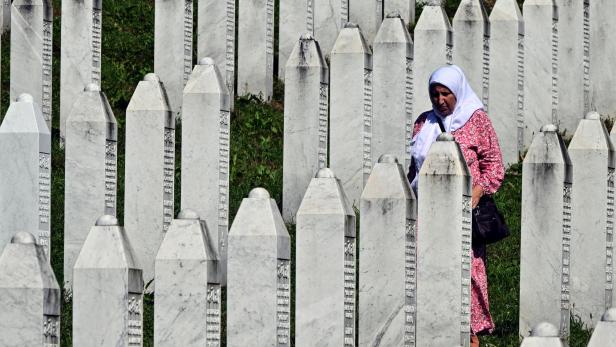 Der Friedhof der Opfer von Srebrenica.
