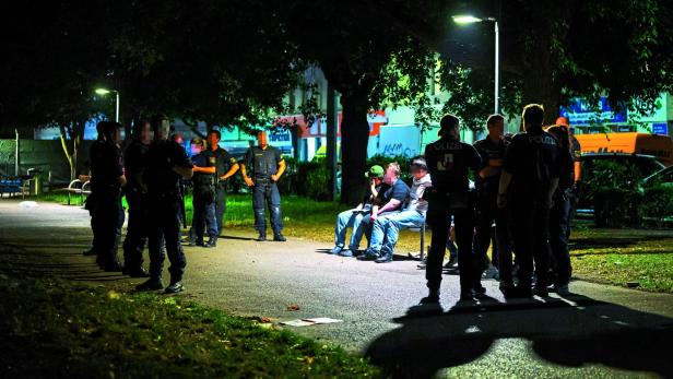 Schwerpunktaktion der Wiener Polizei in Wien-Brigittenau.