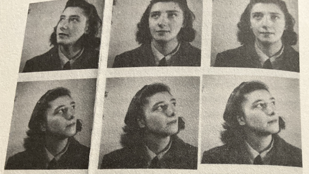 Mélanie Berger 1945 in Paris; Foto aus „Die kleine Sache Widerstand“ (Czernin)