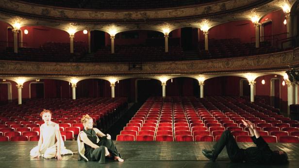 Proben im Wiener Volkstheater für ein Stock von Elfriede Jelinek. 