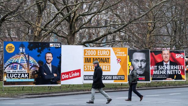 Wahlplakate für die Bundestagswahl in Deutschland