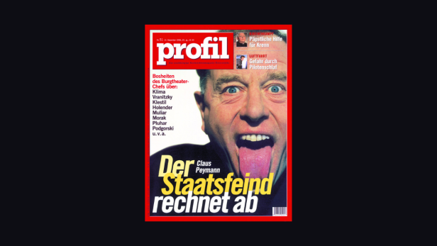 Peymann am Cover: Der Staatsfeind rechnet ab