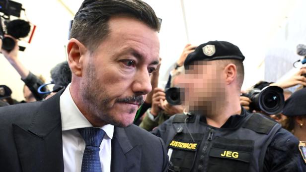 Signa-Gründer René Benko am Tag der Urteilsverkündung am Landesgericht Innsbruck René Benko am Landesgericht Innsbruck
