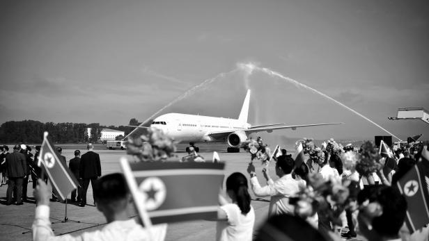 Ein Flugzeug der sowjetisch-nordkoreanische Air Koryo