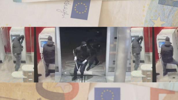 Bankomatsprenger stürmen Bankfiliale
