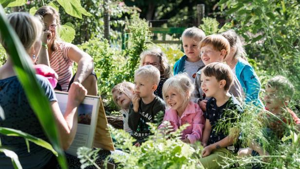 Kinder gehören gespannt zu