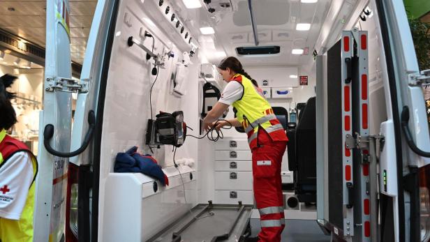 Blick in einen Rettungswagen