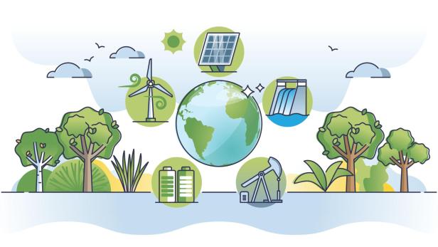 Illustrationen zu Energiegewinnung