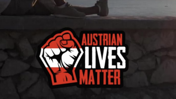 Ausschnitt aus einem Facebook-Posting mit dem FPÖ-Slogan „Austrian Lives Matter“