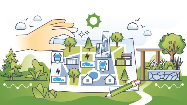 Illustration zu Stadtplanung