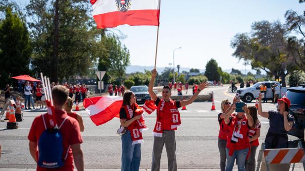 Österreich-Fans bei der WM in den USA.
