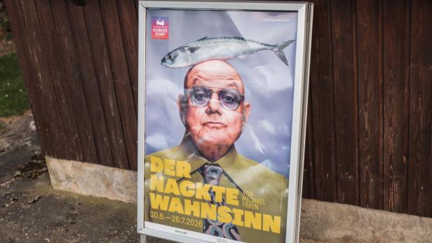 Plakat für die Sommerspiele in Kobersdorf: Intendant Wolfgang Böck