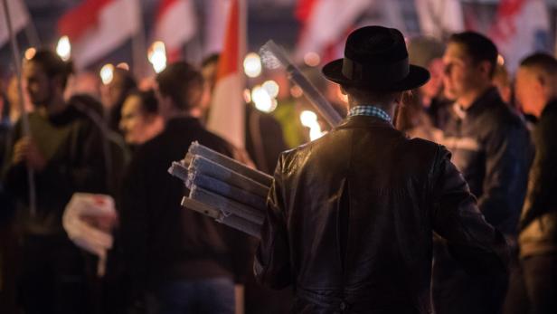 Demo der Identitären in Wien.