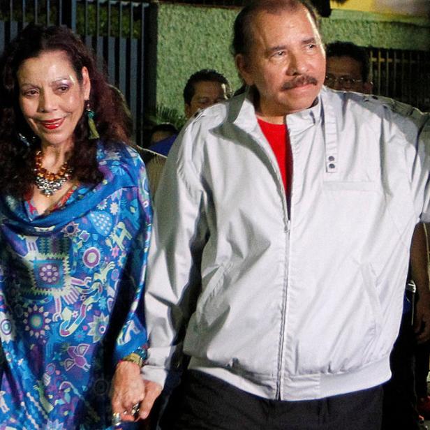 Daniel Ortega und seine Frau, die neue Vizepräsidentin Rosario Murillo, die zur Not jederzeit übernehmen könnte