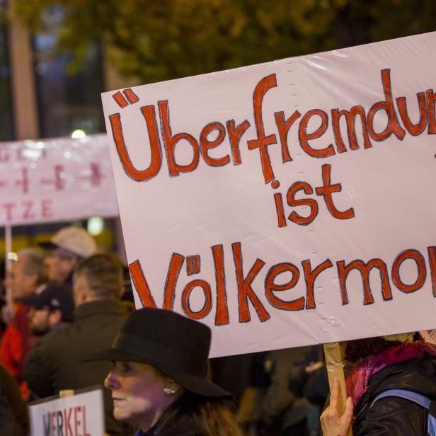 Pegida-Kundgebung in München.