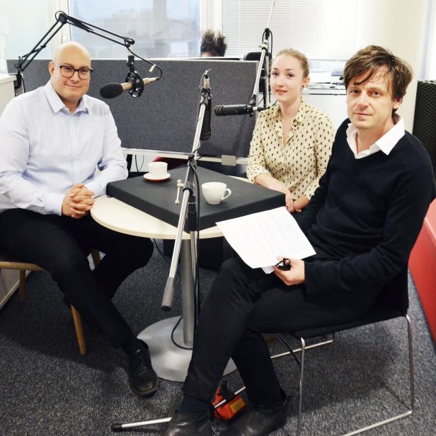 Yussi Pick im Gespräch mit Außenpolitik-Leiter Robert Treichler und Stephanie Lehner.