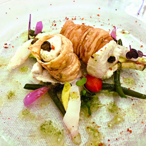 Stockfisch-Cannoli im "Al Giardinetto"