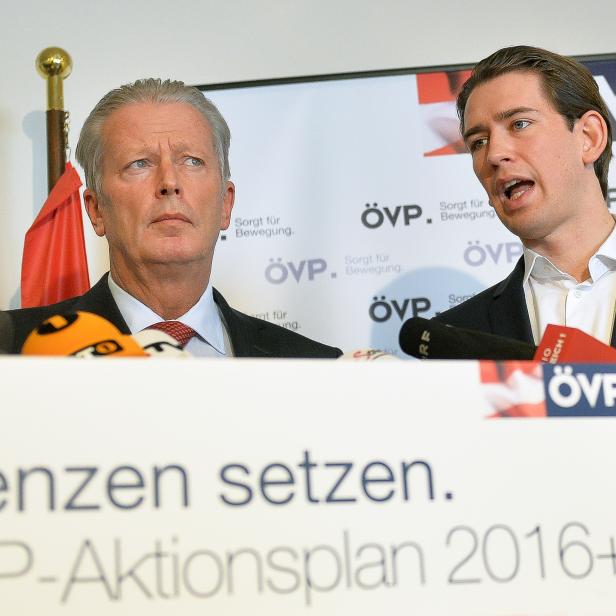 Reinhold Mitterlehner und Sebastian Kurz