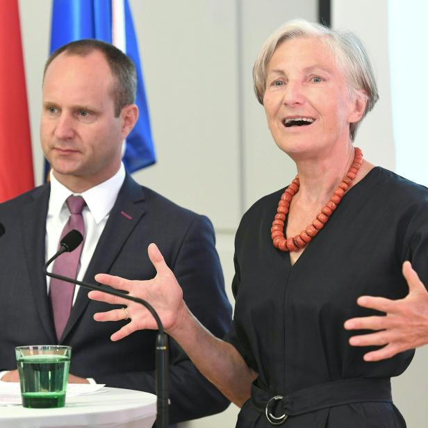 Neos-Chef Strolz und Irmgard Griss