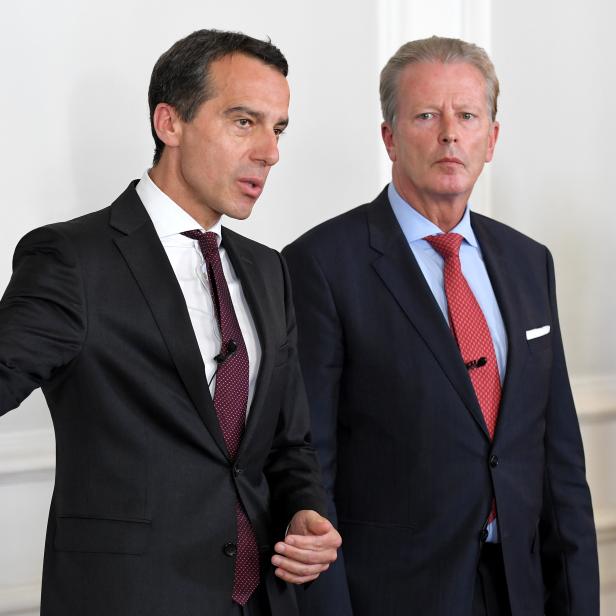 Bundeskanzler Christian Kern (links) und Vizekanzler Reinhold Mitterlehner.