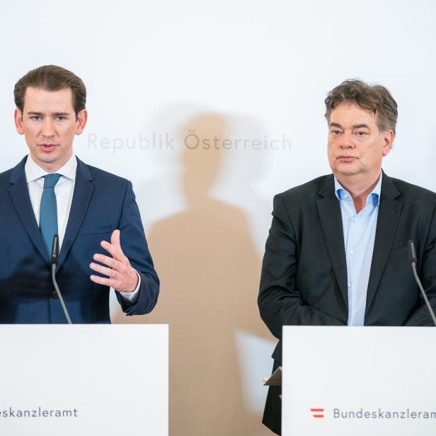 Bundeskanzler Sebastian Kurz und Vizekanzler Werner Kogler zu Maßnahmen im Kampf gegen das Coronavirus