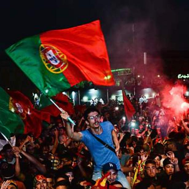 Feierstimmung in Lissabon