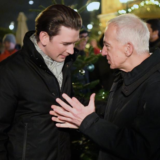 Bundeskanzler Sebastian Kurz und Michael Landau, Präsident von Caritas Österreich