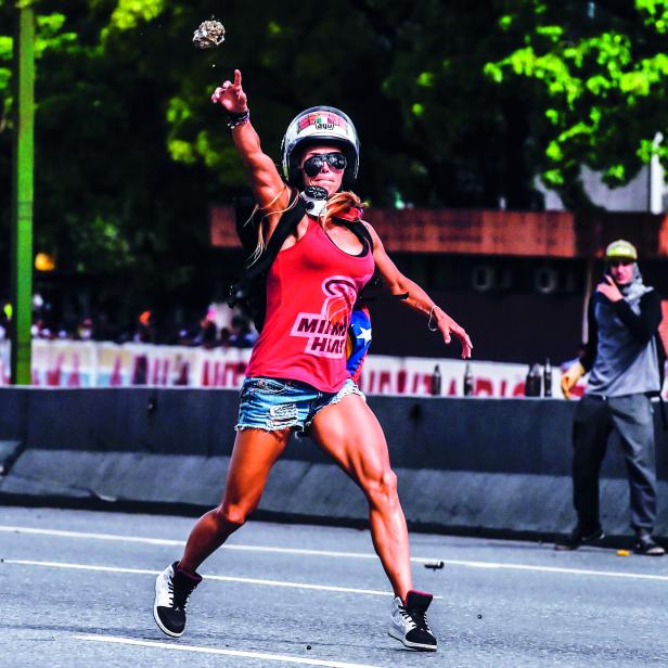 Caterina Ciarcelluti ist das Gesicht der Proteste in Venezuela