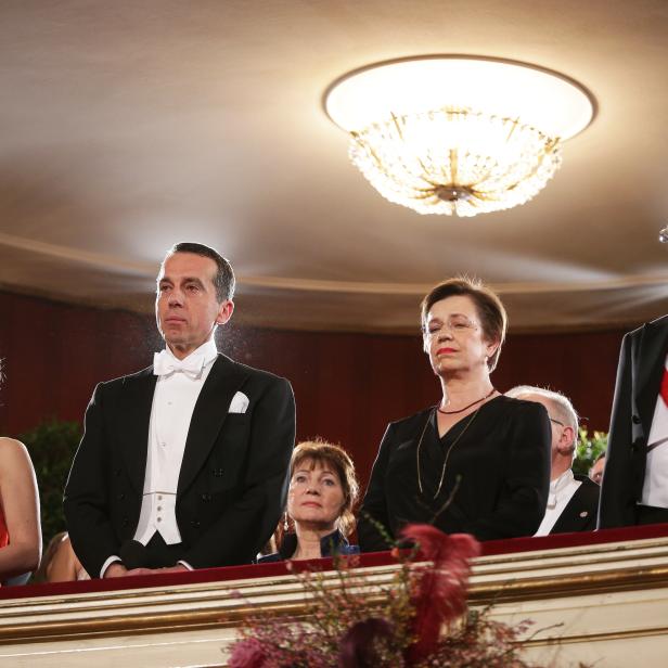 Eveline Steinberger-Kern, Bundeskanzler Christian Kern, Doris Schmidauer und Alexander Van der Bellen