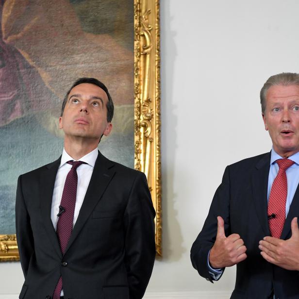 Bundeskanzler Christian Kern und Vizekanzler Reinhold Mitterlehner