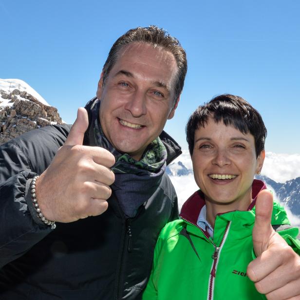 Heinz-Christian Strache und Frauke Petry