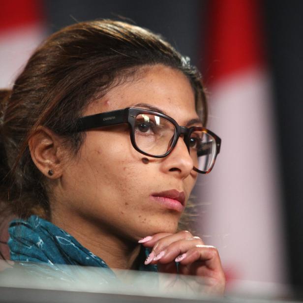 Ensaf Haidar, die Ehefrau des verurteilten Bloggers Raif Badawi