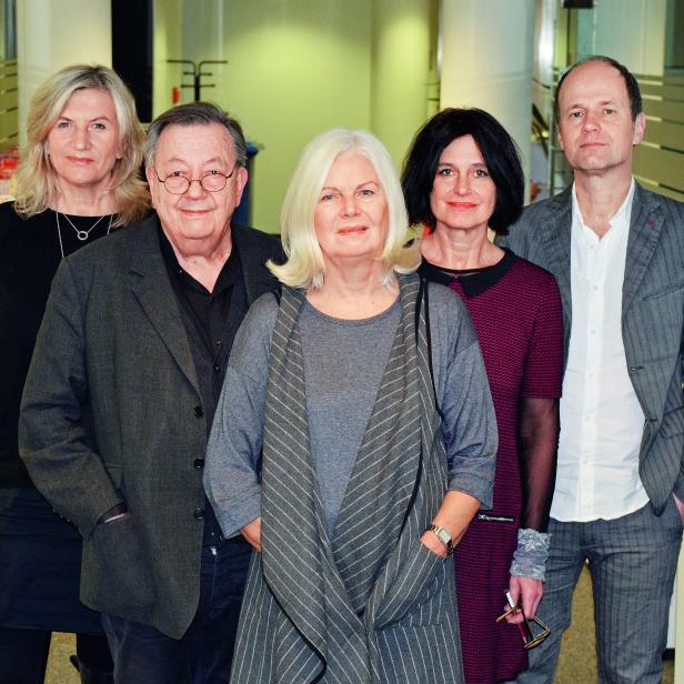 Angelika Hager, Georg Hoffmann-Ostenhof, Elfriede Hammerl, Christa Zöchling und Stefan Grissemann