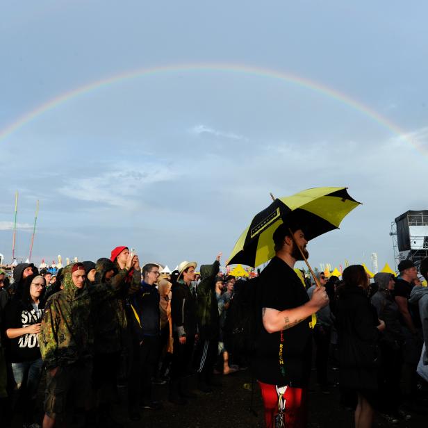 Besucher des Nova Rock 2016.