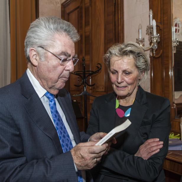 Marianne Enigl mit Altbundespräsident Heinz Fischer