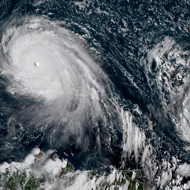 "Irma" ist einer der stärksten jemals gemessenen Stürme im Atlantik. 