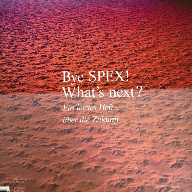 "Spex" In der Wüste des Pop-Textens: Der Fotokünstler Wolfgang Tillmans gestaltete das finale Cover des deutschen Diskursmagazins.