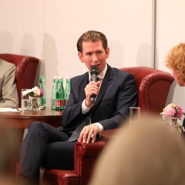 Sebastian Kurz im Gespräch mit Christian Rainer und Eva Linsinger