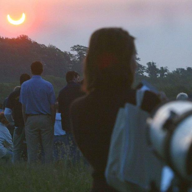 Partielle Sonnenfinsternis über Wien