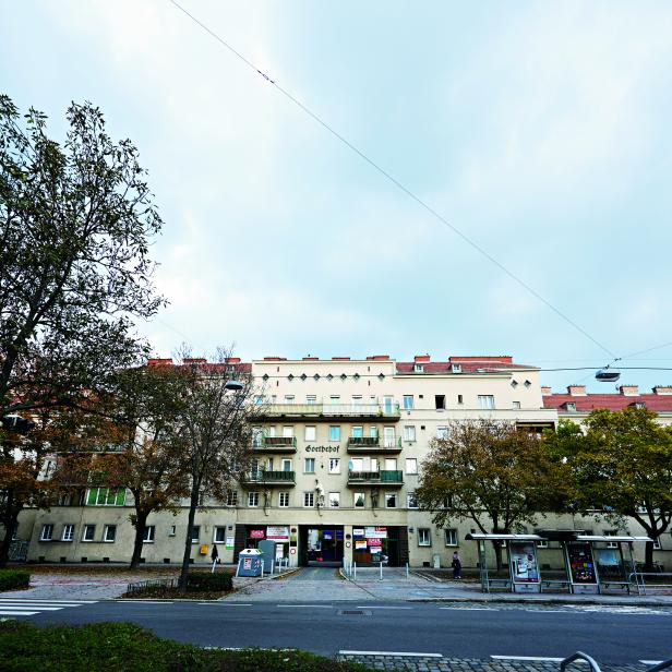 Der Gemeindebau Goethehof.