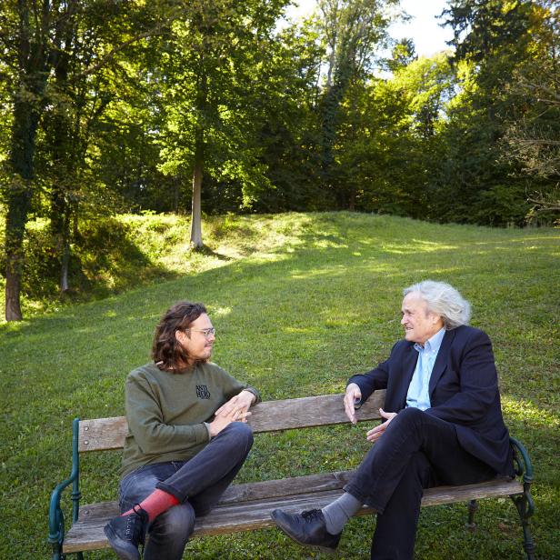 Stephan Wabl und Andreas Wabl im Gespräch in der Südsteiermark