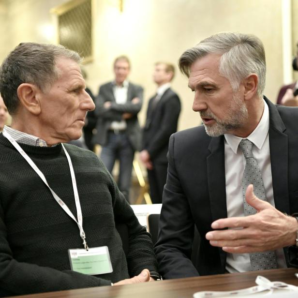 Die Angeklagten Peter Hochegger (l.) und  Walter Meischberger (r.)