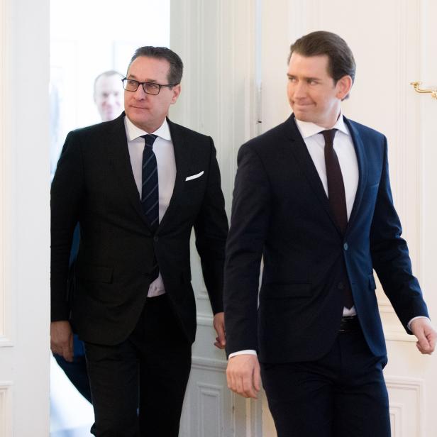 Vizekanzler Heinz-Christian Strache (FPÖ) und Bundeskanzler Sebastian Kurz (ÖVP) 