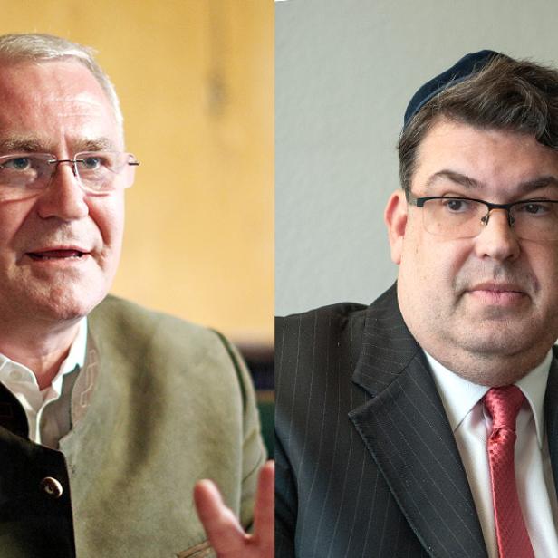 Martin Graf und IKG-Präsident Oskar Deutsch