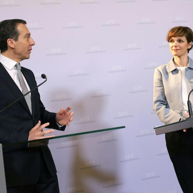 Christian Kern und  Pamela Rendi-Wagner