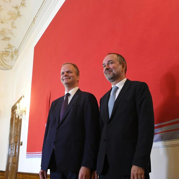 Eike Schmidt und Kulturminister Thomas Drozda (SPÖ)