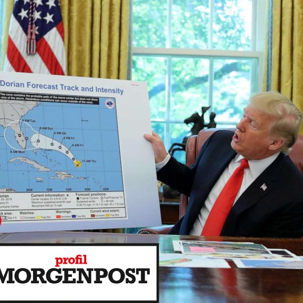 Trump und die Wetterkarte